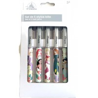 Disneyland Paris Princess Characters ballpoint pens, Set of 5