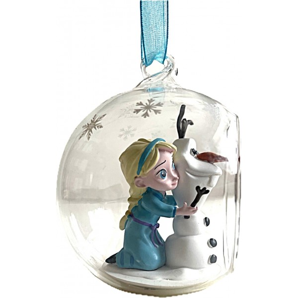 Elsa and Olaf Christmas Open Bauble Ornament, Disneyland Paris Elsa and Olaf Christmas Open Bauble Ornament, Disneyland Paris