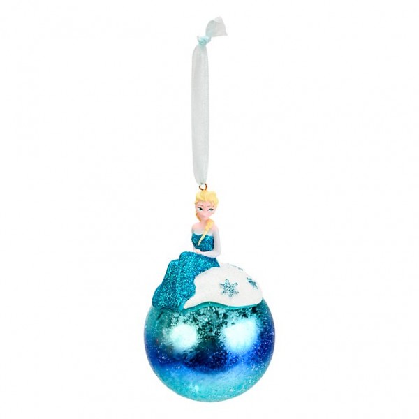 Elsa from Frozen in blue bauble, Disneyland Paris