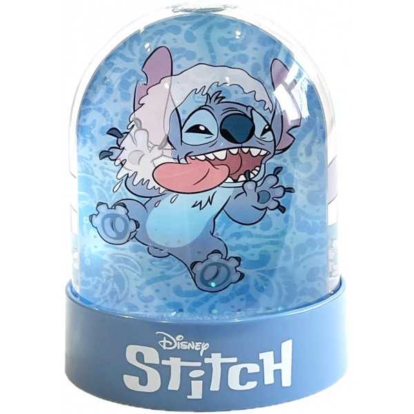 Disney Stitch Plastic Snow Globe, Disneyland Paris