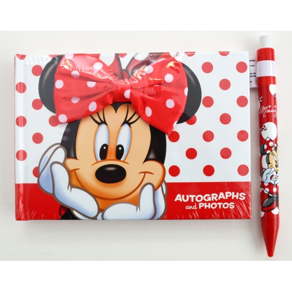 Disneyland Paris Minnie Mouse Autograph Book and Pen