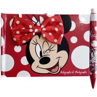 Disneyland Paris Minnie Mouse Autograph Book and Pen