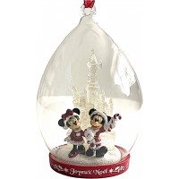 Mickey and Minnie Bauble Christmas Tree Ornament, Disneyland Paris
