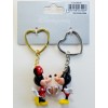 Disneyland Paris Mickey and Minnie Mouse Connecting Keychains Keyring set