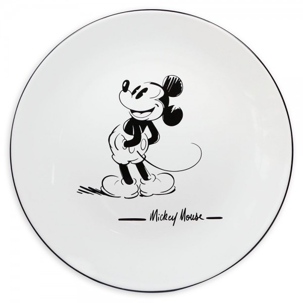 Disneyland Paris Mickey Mouse Comic Black and White plate