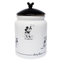 Disneyland Paris Mickey Mouse Comic Black and White Cookie Strip jar