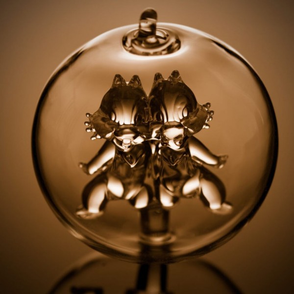 Disney Chip and Dale Christmas bauble, Arribas Glass Collection