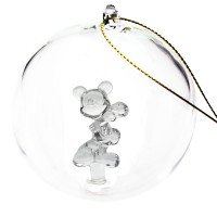 Disney Mickey Mouse Christmas bauble, Arribas Glass Collection
