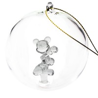 Mickey Mouse Christmas bauble, Arribas Glass Collection