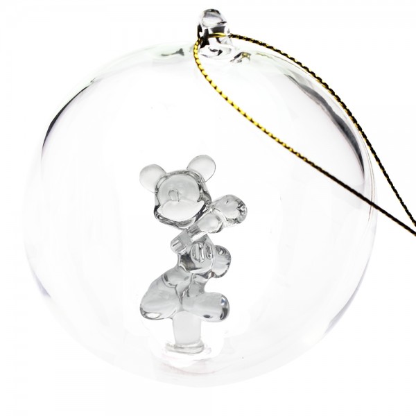 Mickey Mouse Christmas bauble, Arribas Glass Collection