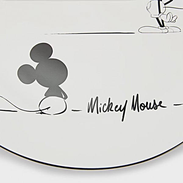 Mickey Mouse Comic Black and White Large plate Mickey Mouse Comic Black and White Large plate