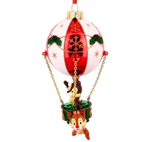 Ornament Chip & Dale on Hot Air Balloon, Arribas Ornament Chip & Dale on Hot Air Balloon, Arribas