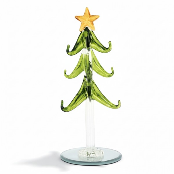 Christmas Characters Glass Tree Custom 9 Baubles Choice, by Arribas Christmas Characters Glass Tree Custom 9 Baubles Choice, by Arribas