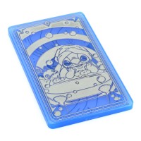 Stitch & Scrump in a Bathtub Glass Game Tarot Card, by Arribas and Disneyland Paris