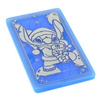 Stitch & Scrump Christmas Glass Game Tarot Card, by Arribas and Disneyland Paris