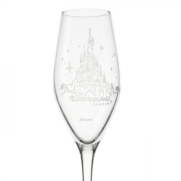 Disneyland Paris Castle Tall champagne Flute Glass, by Arribas Disneyland Paris Castle Tall champagne Flute Glass, by Arribas