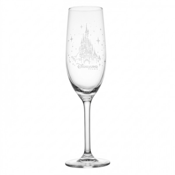 Disneyland Paris Castle engraved Champagne Flute glass, by Arribas Disneyland Paris Castle engraved Champagne Flute glass, by Arribas
