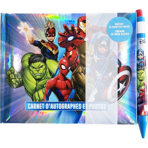 Disneyland Paris Marvel Avengers Autograph Book and Pen