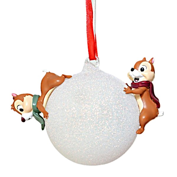 Chip and Dale Christmas Bauble Ornament, Disneyland Paris Chip and Dale Christmas Bauble Ornament, Disneyland Paris