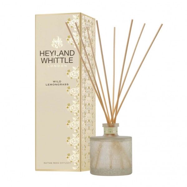 Gold Classic Wild Lemongrass Reed Diffuser 200ml - Heyland & Whittle