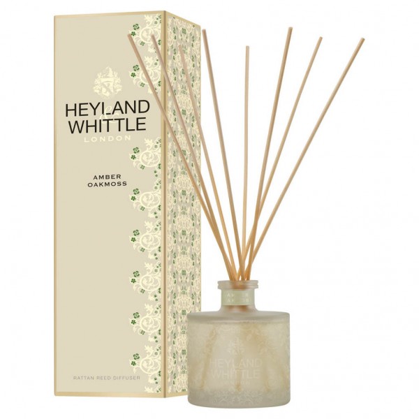 Gold Classic Amber Oakmoss Reed Diffuser 200ml - Heyland & Whittle