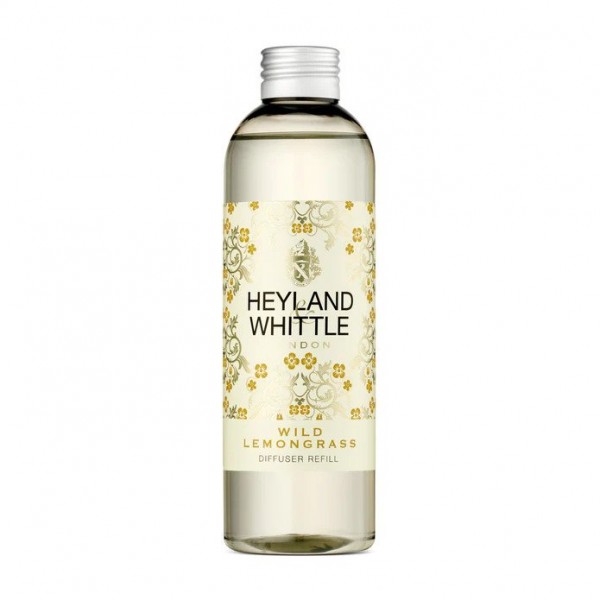 Gold Classic Wild Lemongrass Reed Diffuser Refill 200ml - Heyland & Whittle