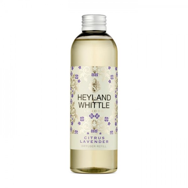 Gold Classic Citrus Lavender Reed Diffuser Refill 200ml - Heyland & Whittle