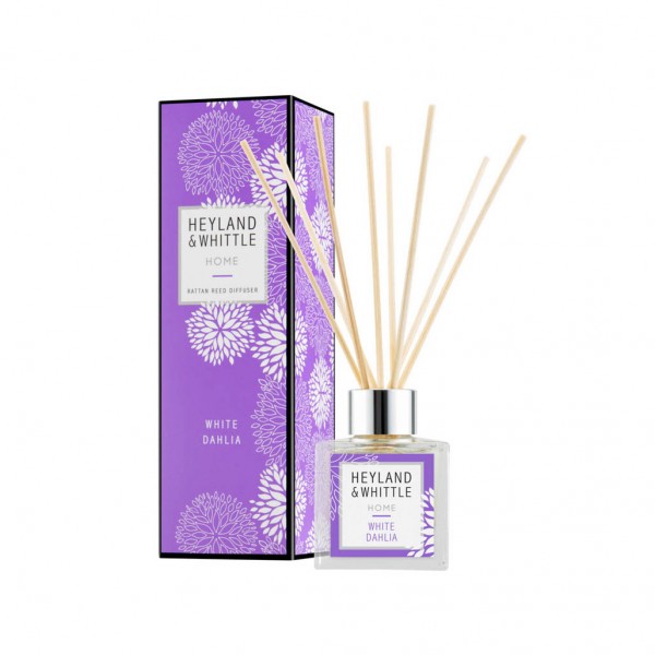 White Dahlia Reed Diffuser 100ml - Heyland & Whittle