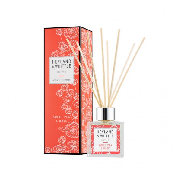 Sweet Pea & Rose Reed Diffuser 100ml - Heyland & Whittle