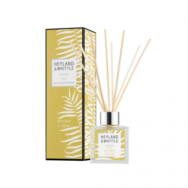 Vetiver & Musk Reed Diffuser 100ml - Heyland & Whittle