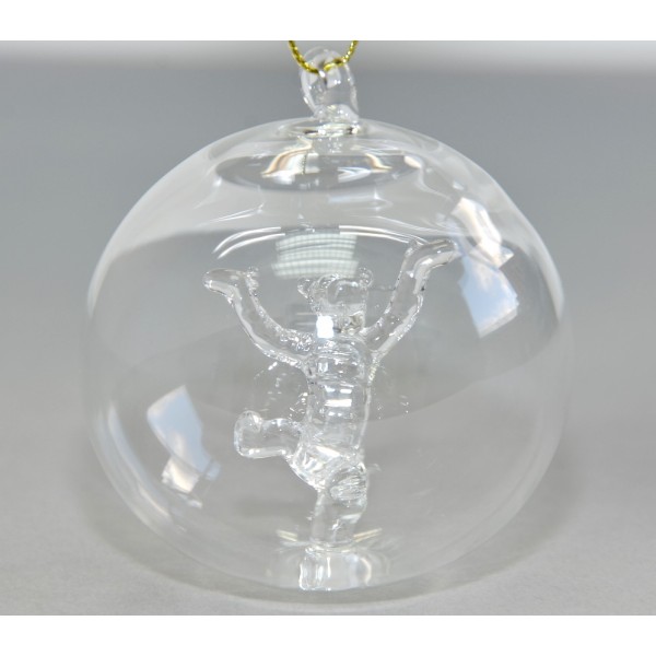 Disney Tigger from Winnie The Pooh Christmas bauble, Arribas Glass Collection