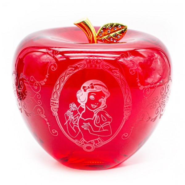 Red glass Apple Evil Queen, Snow White 12cm by Arribas Disneyland Paris