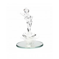 Tinker Bell figure on mirror, Arribas Glass Collection