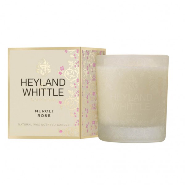 Gold Classic Neroli Rose Candle in a Glass 230g - Heyland & Whittle