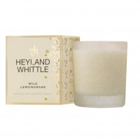 Gold Classic Wild Lemongrass Candle in a Glass 230g - Heyland & Whittle