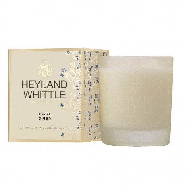 Gold Classic Earl Grey Candle in a Glass 230g - Heyland & Whittle