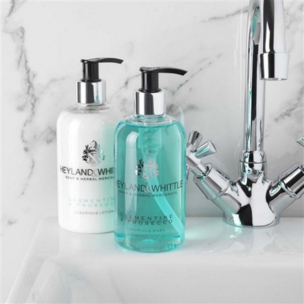 Clementine & Prosecco Wash & Lotion 300ml Gift set - Heyland & Whittle
