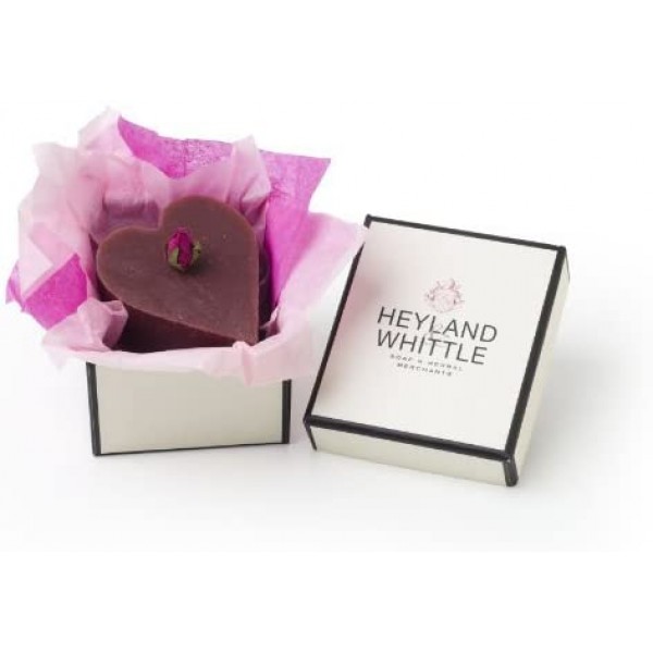 Heyland & Whittle Heart Shaped Rose Natural Soap in a Gift Box