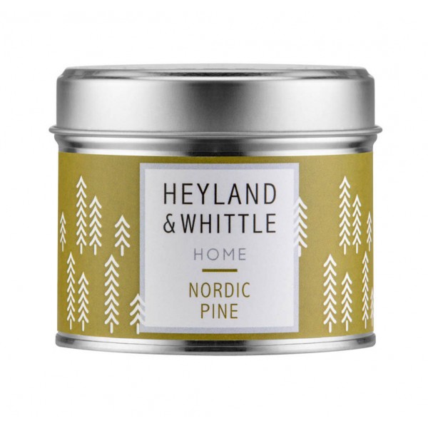 Nordic Pine Candle in a Tin 180g - Heyland & Whittle