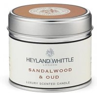 Classic Sandalwood Oud Candle in a Tin 180g - Heyland & Whittle