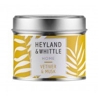 Vetiver & Musk Candle in a Tin 180g - Heyland & Whittle