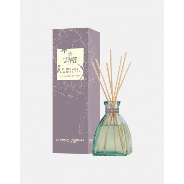 Hibiscus & White Tea Eco Reed Diffuser 200ml - Heyland & Whittle