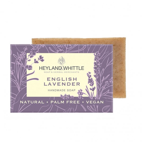 English Lavender Palm Free Soap Bar 120g - Heyland & Whittle
