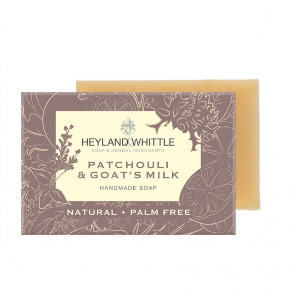Patchouli & Goat's Milk Palm Free Soap Bar 120g - Heyland & Whittle