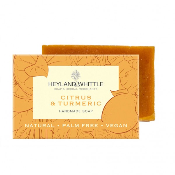 Citrus & Turmeric Palm Free Soap Bar 120g - Heyland & Whittle