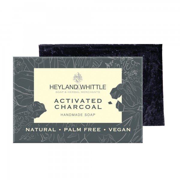 Activated Charcoal Palm Free Soap Bar 120g - Heyland & Whittle