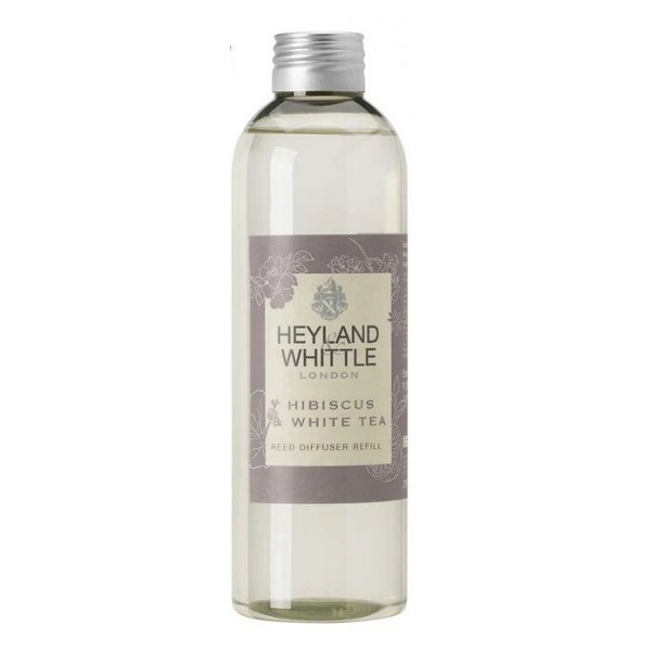 Hibiscus & White Tea Eco Reed Diffuser Refill 200ml - Heyland & Whittle