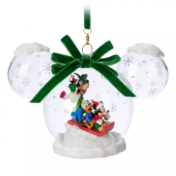 Disney Mickey and Friends Globe Hanging Christmas Ornament