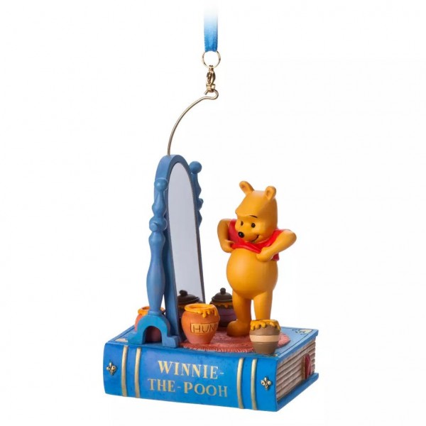 Winnie the Pooh Singing Hanging Christmas Ornament Disneyland Paris