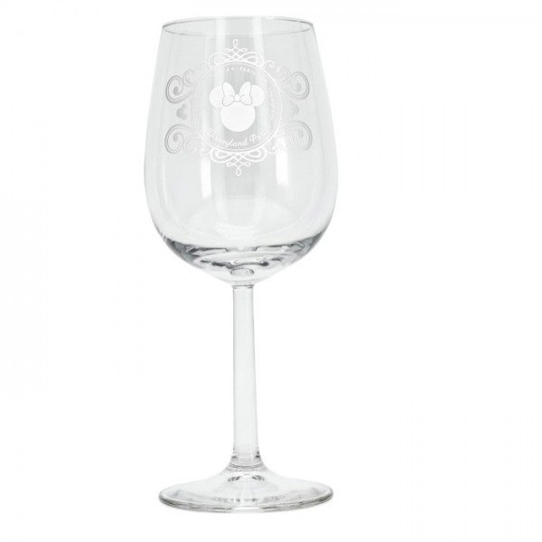 Minnie Mouse engraved wine glass, by Arribas Disneyland Paris Minnie Mouse engraved wine glass, by Arribas Disneyland Paris